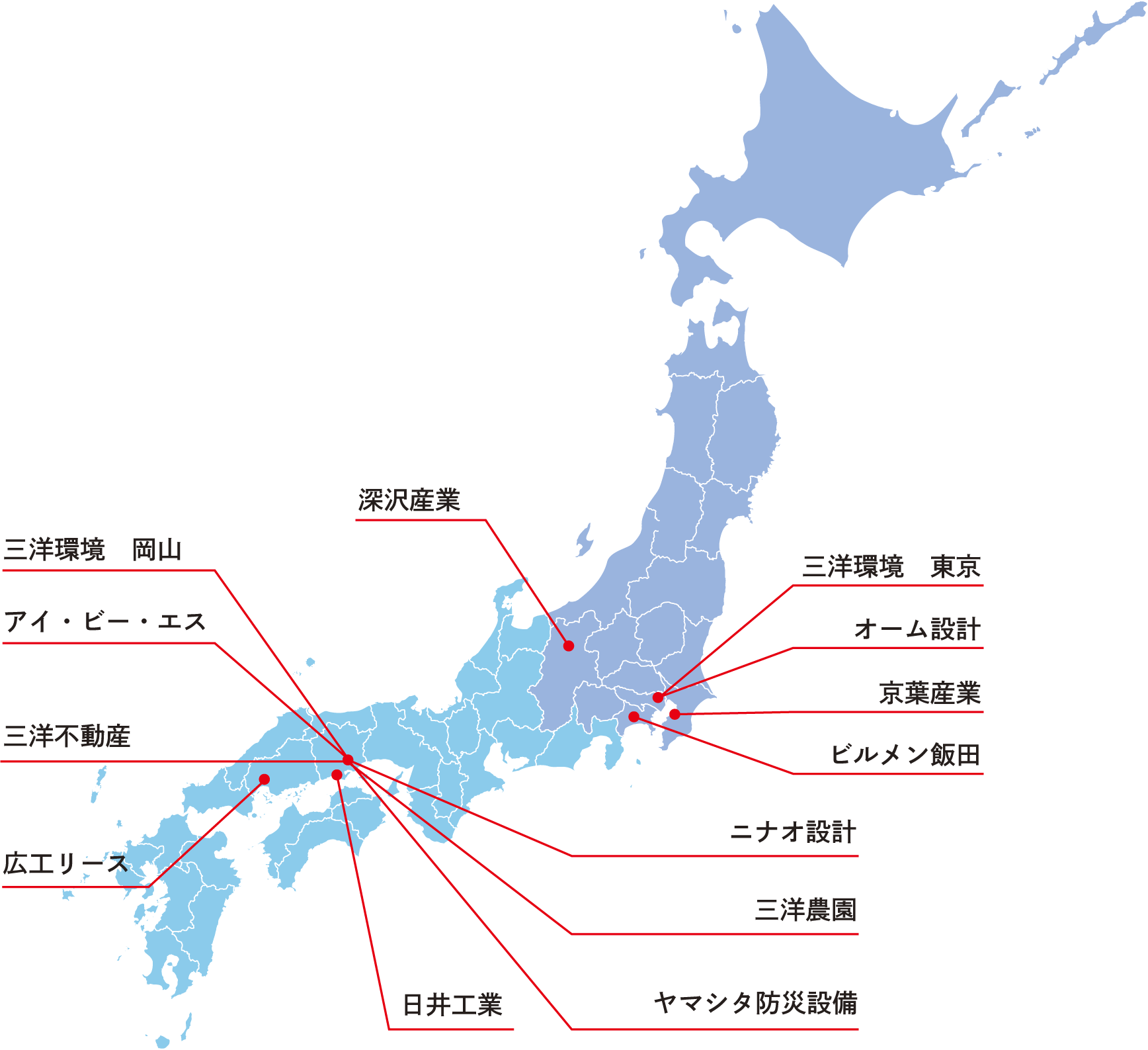 包括エリアマップ