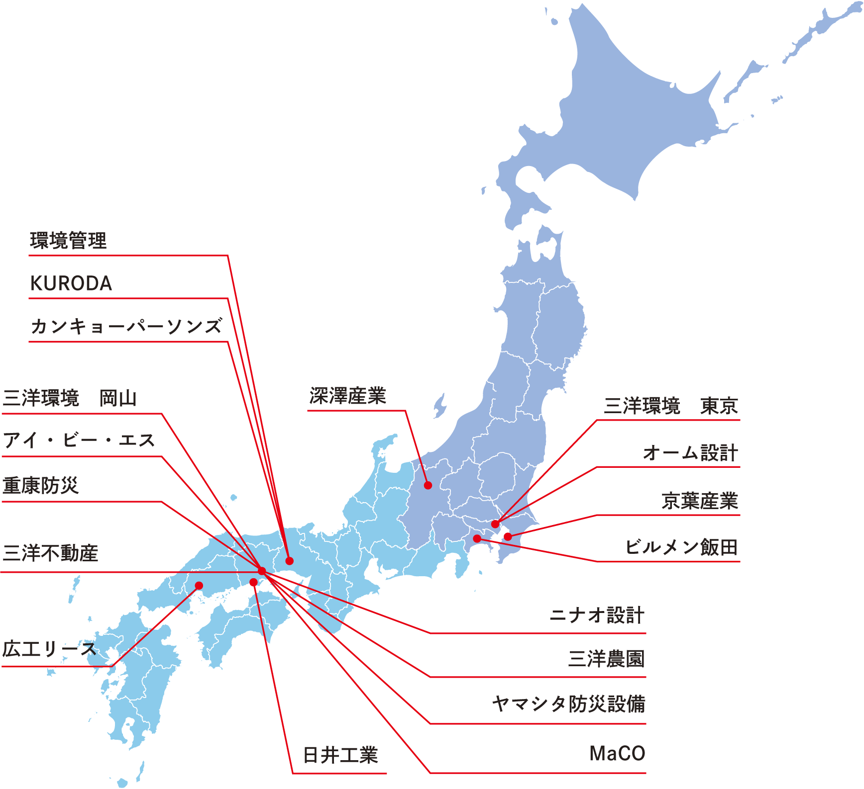 包括エリアマップ